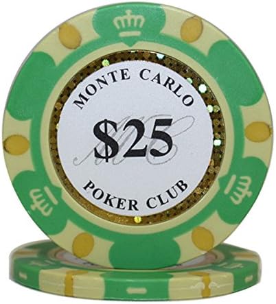 1000 pcs 14g Monte Carlo Poker Club Poker Chips Set with Deluxe Black Case Custom Build