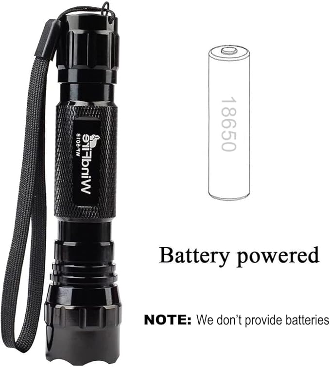 WINDFIRE Flashlights 1200 Lumens Tactical LED Flashlight 1 Mode High Powered Handheld Torch Water