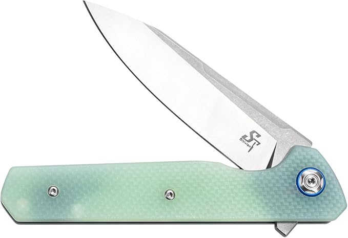 Sitivien ST135 Folding Knife,D2 Steel Blade G10 Handle Outdoor EDC Knife for Hunting Fishing