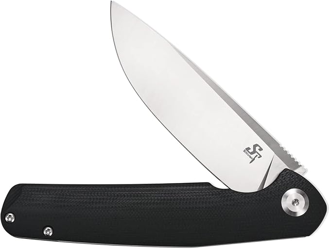 Sitivien ST102 Folding Knife, D2 Steel Blade+G10 Handle Pocket Knife, EDC Tool Knife for Outdoor