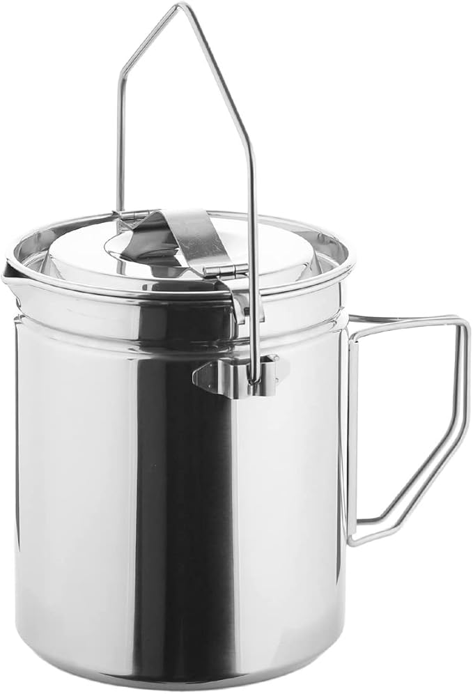 Firemaple Antarcti Stainless Steel Pot - Food Grade SUS304 Camping Pot with Steaming Function