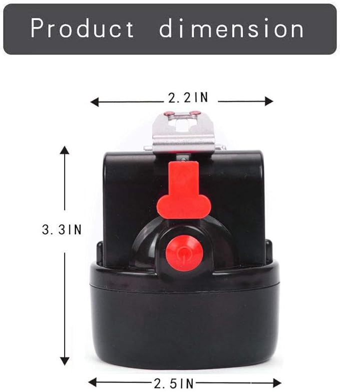 High Power Rechargeable Headlamp with One-Button Control, Long Range LED Miner Headlight