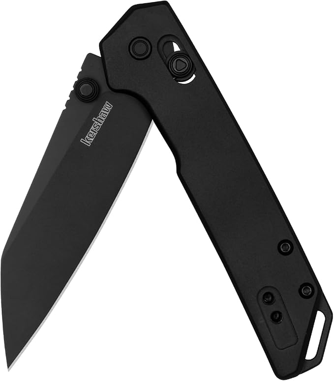 Kershaw Mini Iridium Folding Pocket Knife, 3 inch D2 Steel Blade, DuraLock, Aluminum Handle