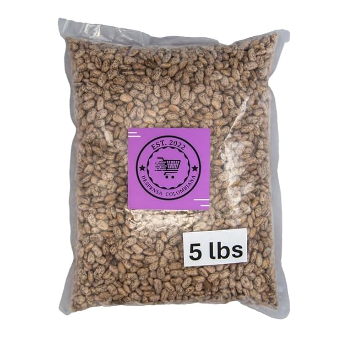 5 Lbs Pinto Beans Dry Bulk - 5lbs - Pinto Beans Bulk Grown in USA - Triple Cleaned Frijoles Pinto