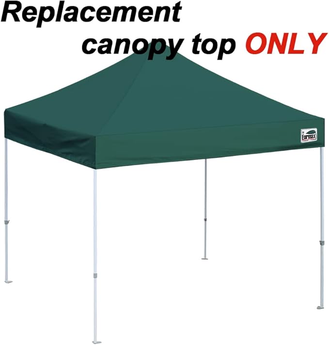 Eurmax USA New 10x10 Pop Up Canopy Replacement Canopy Tent Top Cover, Instant Canopy Top Cover