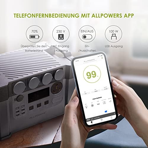 2000w Portable Power Station, 1500Wh MPPT Battery Backup, S2000 Solar Generator with 4 AC