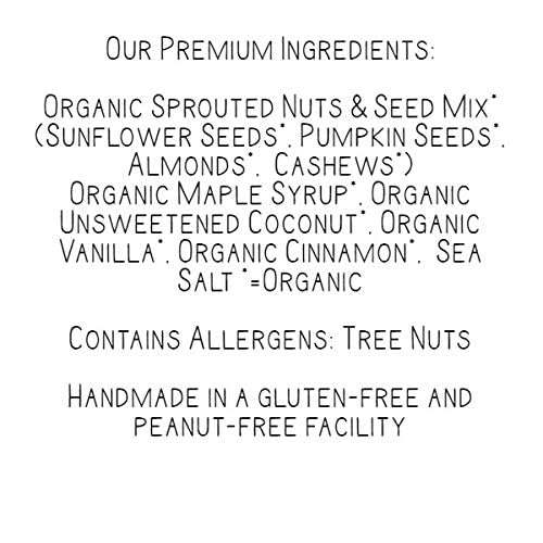Lark Ellen Farm Vanilla Cinnamon Granola Clusters: Raw, Organic, Vegan. Low Carb, Paleo.