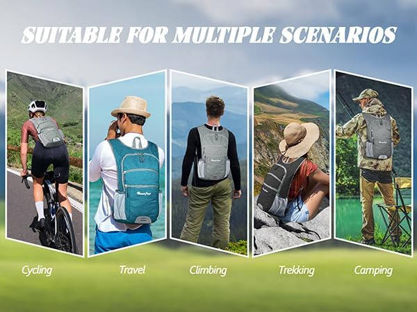 Seektop 20L Hiking Backpack Ultra Lightweight Waterproof Travel Backpack Packable Small Outdoor Bag
