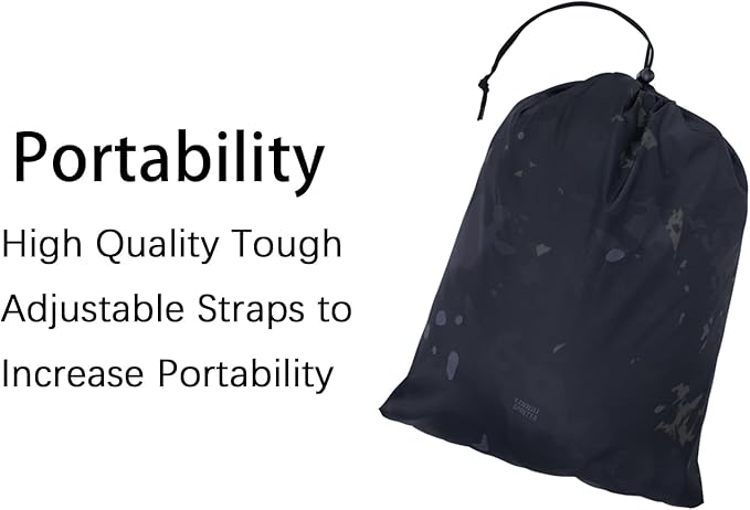 Poncho Liner Military Outdoor Camping Blanket for Travel, Beach, Grass, Picnic, Car Emergency