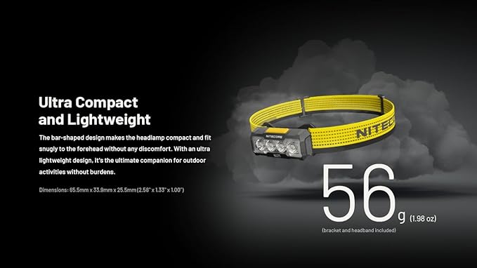 Nitecore NU27 600 Lumens Running Camping Headlamp, USB-C Rechargeable with Warm, Neutral and Cool