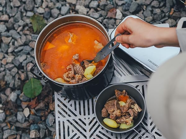 Firemaple Antarcti Stainless Steel Pot - Food Grade SUS304 Camping Pot with Steaming Function