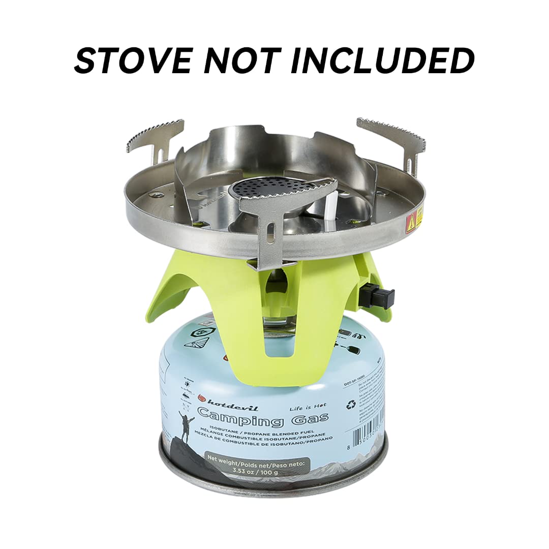 Hotdevil 100 Grams Camping Stove Fuel Butane Propane Blend Isobutane Fuel Canister (4 packs)