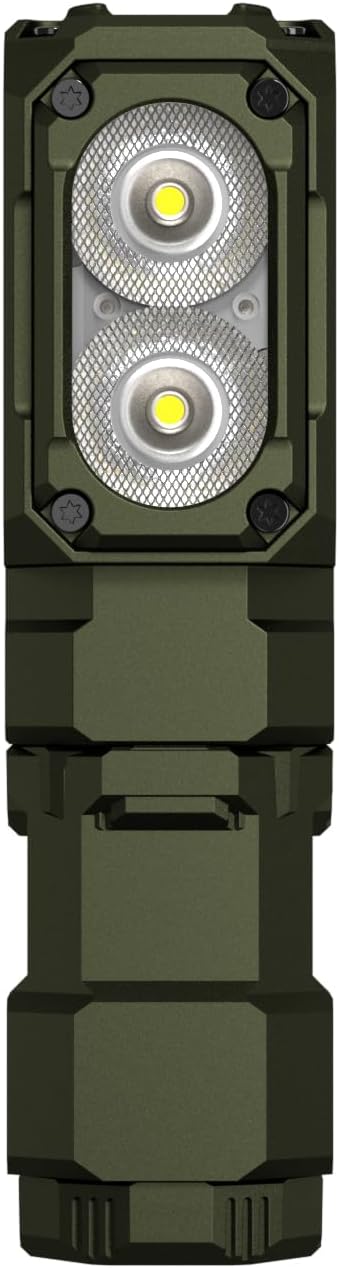 WUBEN Army Green Mini Flashlight Battery Extension Tube(Model: E7), for Outdoor/Indoor Activities