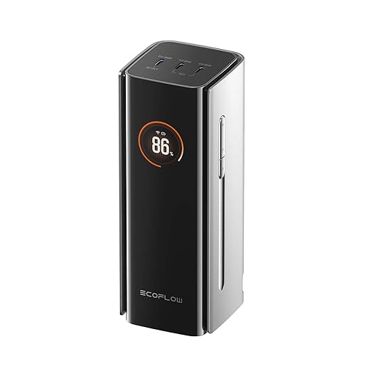 EF ECOFLOW Rapid Pro Power Bank 20000mAh, 230W Max Output with 100W Built-in Cable, 4-Port Portable