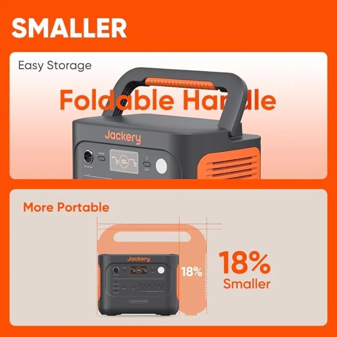 Jackery Solar Generator 1000 v2 with 2x100W Solar Panel,1070Wh Portable Power Station LiFePO4