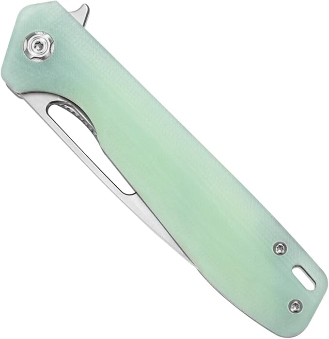 Sitivien ST801 Folding Knife,8Cr18Mov Steel Blade with G10 Handle Pocket Knife EDC Tool Knife for