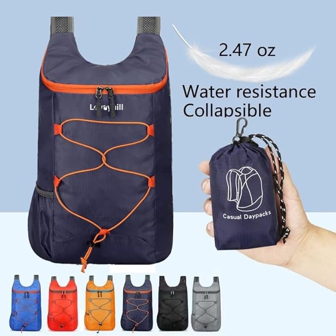 16L Lightweight Foldable Hiking-Backpack Small Packable-Daypack For Travel,Ultralight