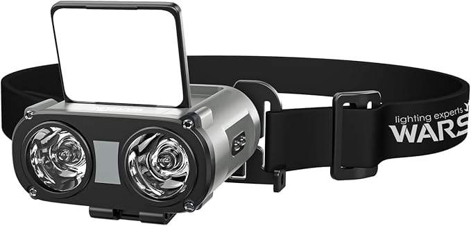 WARSUN MD9 Multi-Use Headlamp Rechargeable LED ??Cap & Bike Mount, COB, Motion Sensor, 5 Modes, 800