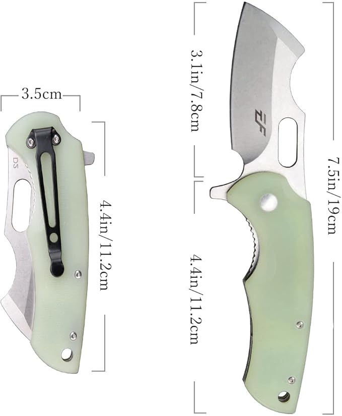 Eafengrow Pocket Knives D2 Blade and G10 Handle Folding Camping Knife Mini Outdoor Pocket Knife
