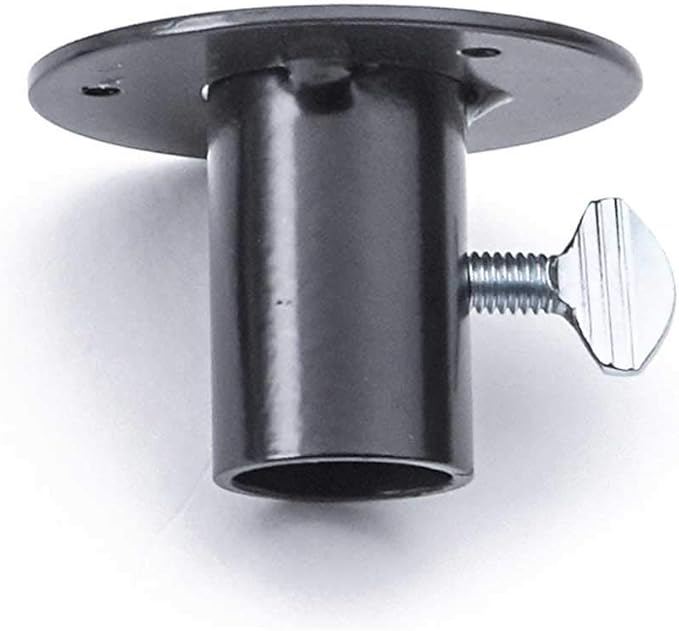 Birds Choice 1202 Pole Mount Flange, 1 in., Black