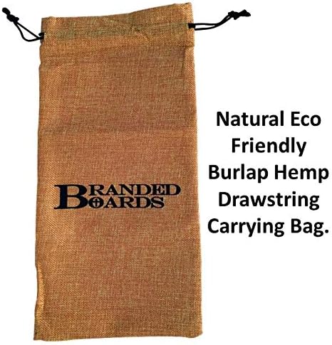 Portable Bushcraft Stainless BBQ Cooking Grill Grate, Bamboo Cutting Board, Burlap Bag, Mini Knife