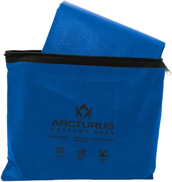Arcturus Insulated Tarp | Reusable Heavy Duty Thermal Survival Blanket ??60 x 82 in, Reflects 90%