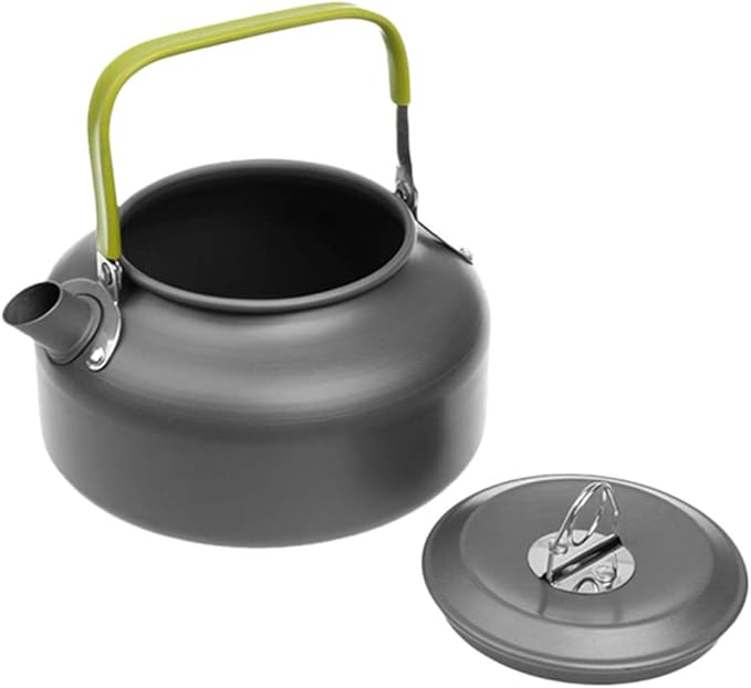 Docooler Camping Kettle - 0.8L Portable Ultra-Light Outdoor Hiking Camping Picnic Water Kettle