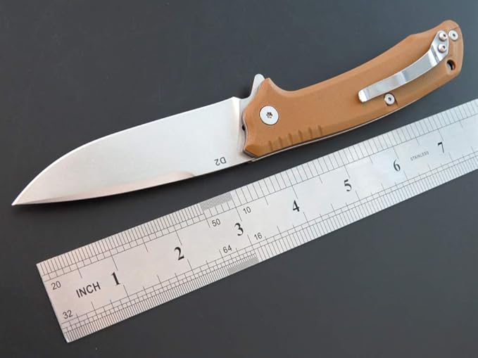 Eafengrow EF223 Folding Knife D2 Blade with G10 Handle Multi Pocket Knife Survival Outdoor Camping