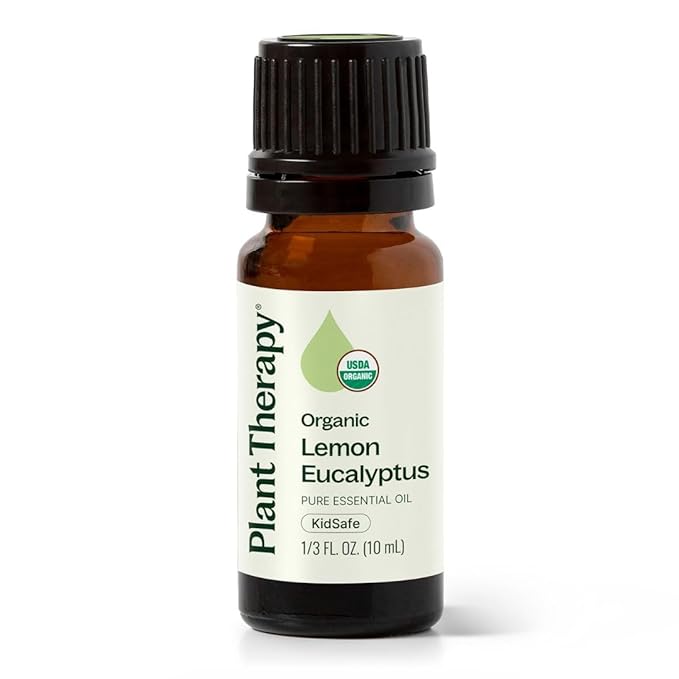 Plant Therapy Organic Lemon Eucalyptus Essential Oil 100% Pure, USDA Certified Organic, Undiluted
