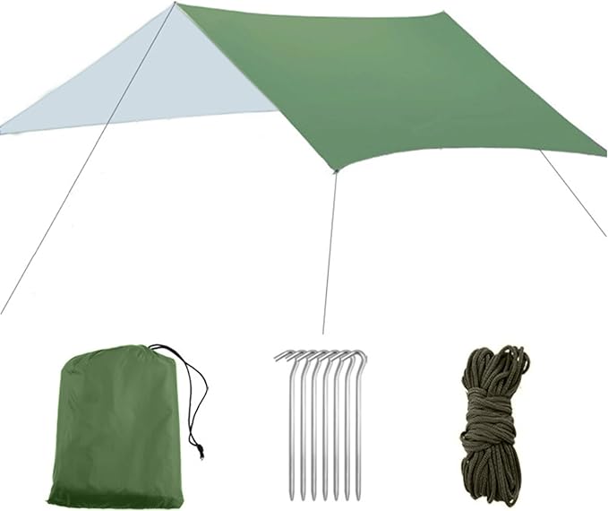 TRIWONDER Hammock Rain Fly Waterproof Tarp Camping Tent Footprint Ground Cloth Backpacking Tarp