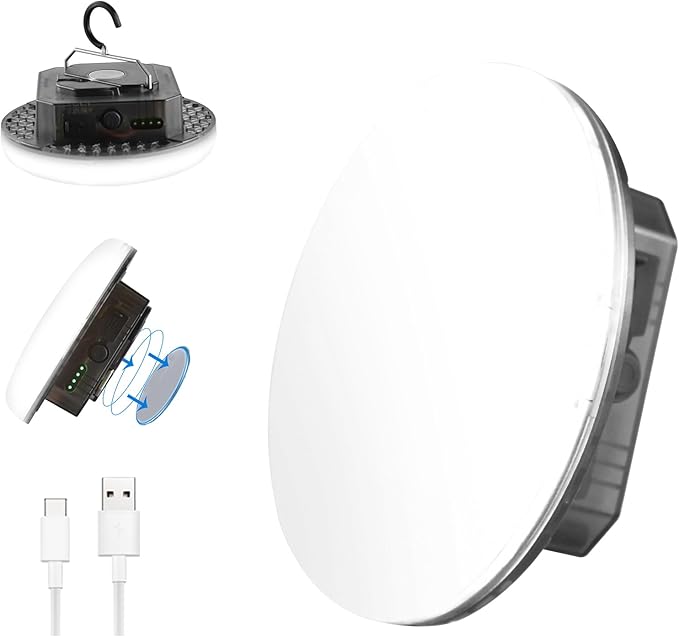10000mAh Rechargeable 3000LM Tent Light Camping Light, 6500K 24Hours Long Play Time , Outdoor Night