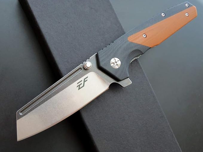Eafengrow EF68 Folding Knife D2 Blade and G10 Handle with Clip Ball Bearing Everyday Carry Tool for