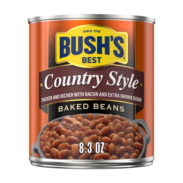Bush's Best Baked Beans, Vegetarian, & Country Style, 8.3 Oz Each (Variety Pack)