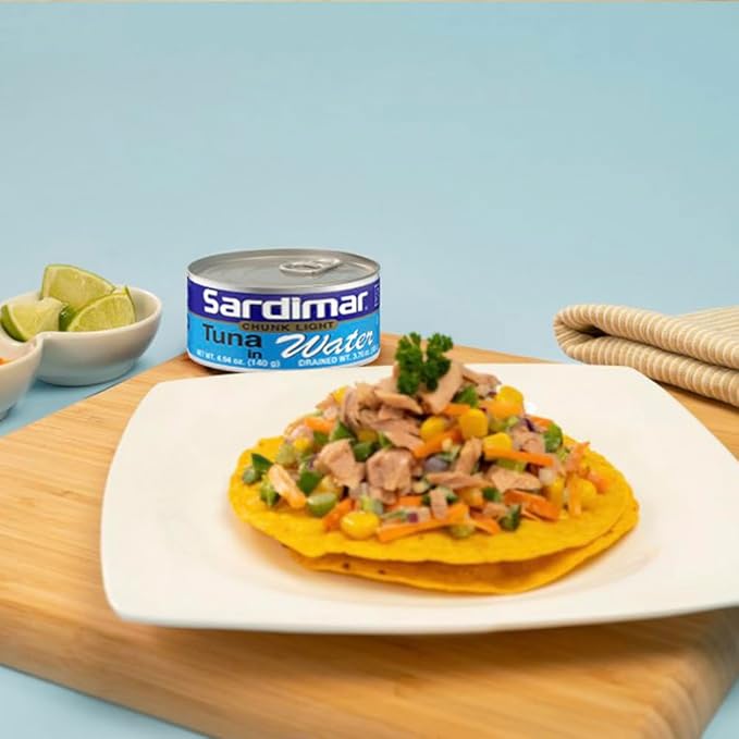 Sardimar Chunk Light Tuna ( Water - Pack of 12 ) - Ready to eat meals in can