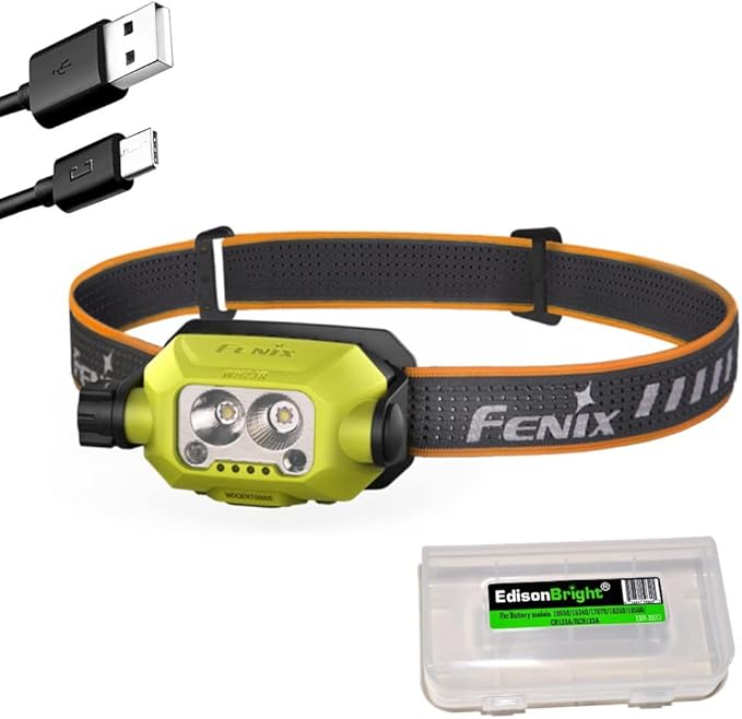 Fenix WH23R 600 Lumen USB Rechargeable Gesture/Motion Control spot/Flood headlamp with EdisonBright