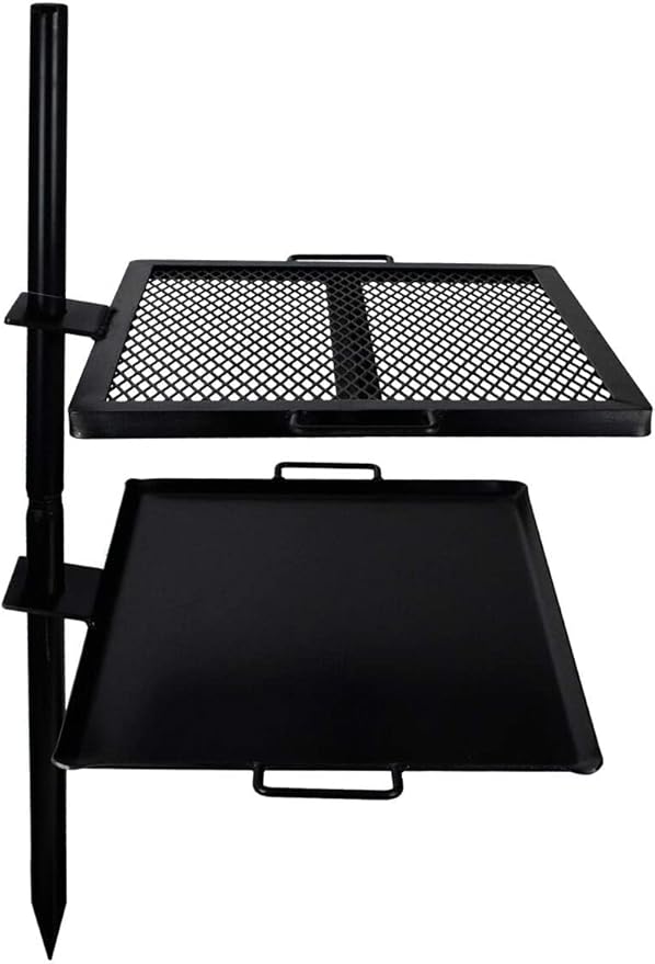 GameMaker Open Fire Cooking Grill ??Portable Campfire Grill for Open Flame Cooking, Firepits