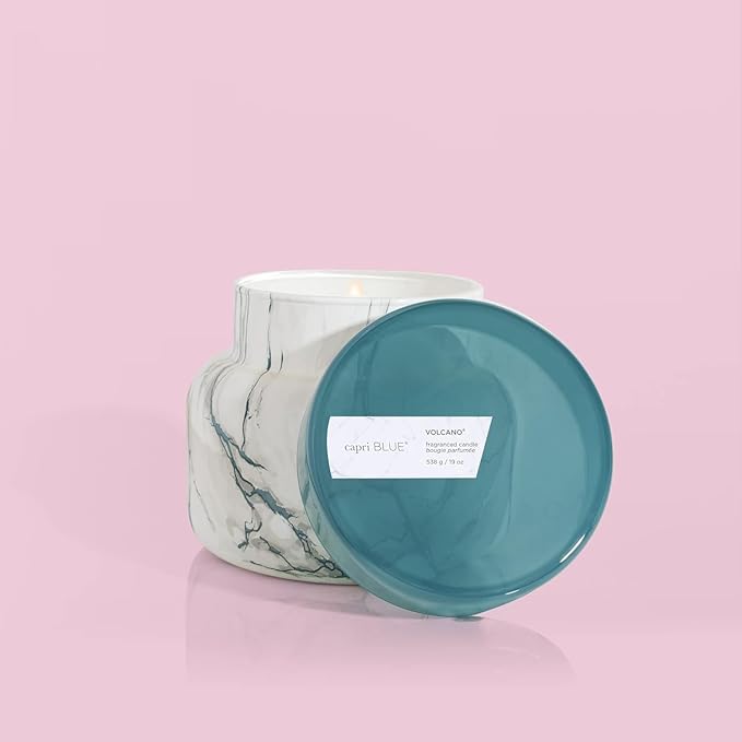 Capri Blue - Modern Marble Jar Candles - Luxury Candle for Home Scented - Soy Candle Blend - Long