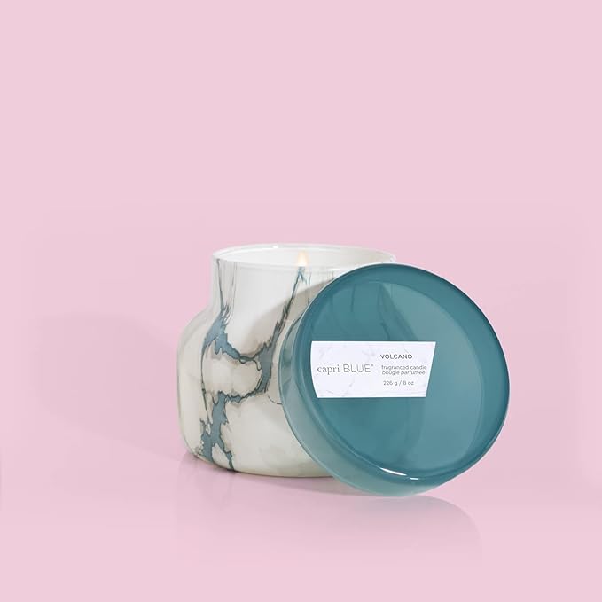 Capri Blue Modern Marble Jar Candles - Luxury Scented Candles for Home - Long Lasting Soy Wax Blend