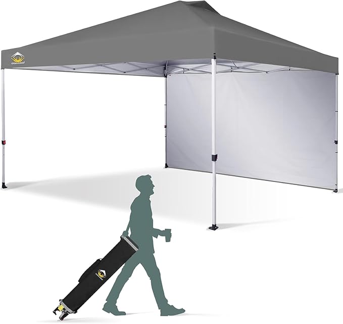 CROWN SHADES 12x12 Pop Up Canopy Tent Instant Commercial with 150D Silver Coated Fabric Including 1