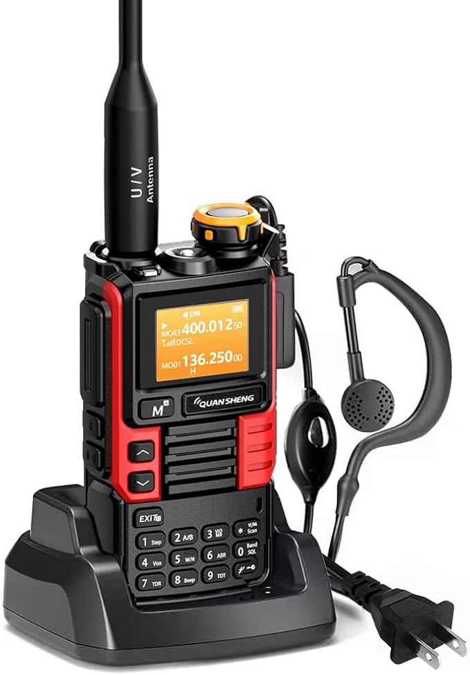 UVK5(99) AM/FM/DTMF Walkie-Talkie 200CH 20-1000MHZ Walkie-Talkie NOAA Weather Forecast with Flash