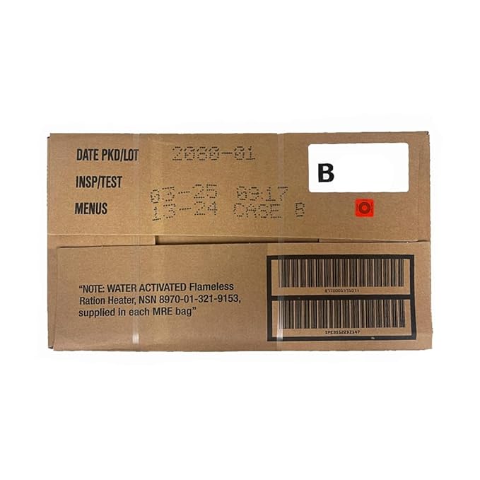 A and B bundle cases 2025, 2026 inspection. Meals Ready to Eat Genuine Military US surplus