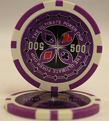 MRC 1000pcs Ultimate Laser Poker Chips Set with Acrylic Case Custom Build