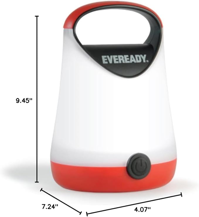 Eveready LED Camping Lantern, Bright Battery Powered Lantern, Water Resistant Hurricane Supplies