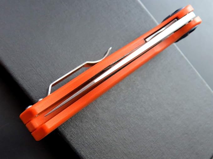 Eafengrow EF76 Ball Bearing Folding Knife for Camping EDC Pocket Knife with G10 Handle & D2