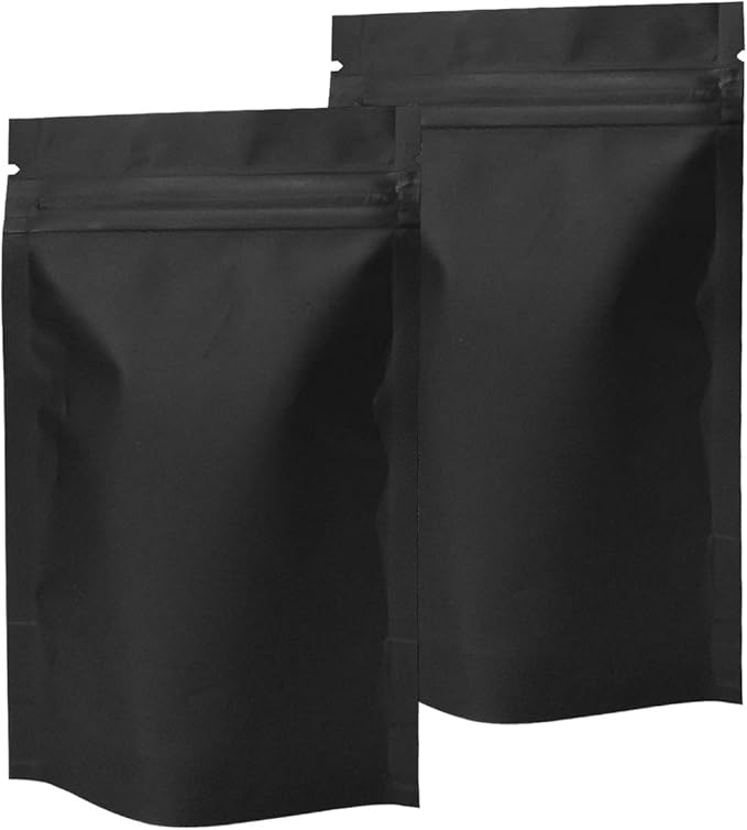 STUs 100 Pack Smell Proof Bags 3.1 x 5.1 Inch Resealable Stand-Up Mylar Bags Foil Pouch