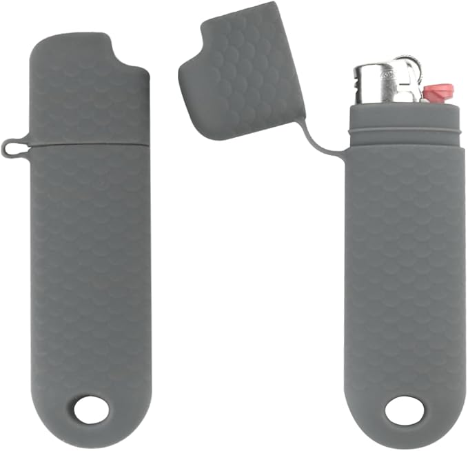 2 Pcs Waterproof Lighter Case Cover Holder for BIC Regular Lighters Sleeve Type J6 Outdoor Survival