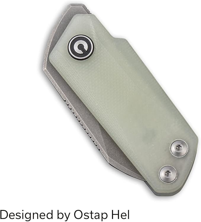 CIVIVI Ki-V Front Flipper Pocket Knife, Double Detent Slip Joint Small Folding Knife with Deep