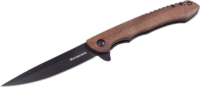 Gentleman's knife wood handle assist knife Flipping pocket knife ball bearing Folding Knife EDC