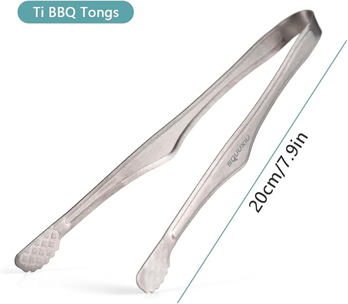 Camping Cookware Set, Camping Grill Pan or BBQ Tongs Set Portable Outdoor Cookware Lightweight