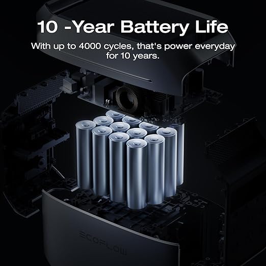 EF ECOFLOW Portable Power Station DELTA 3 Plus with Smart Extra Battery, Expand Capacity from